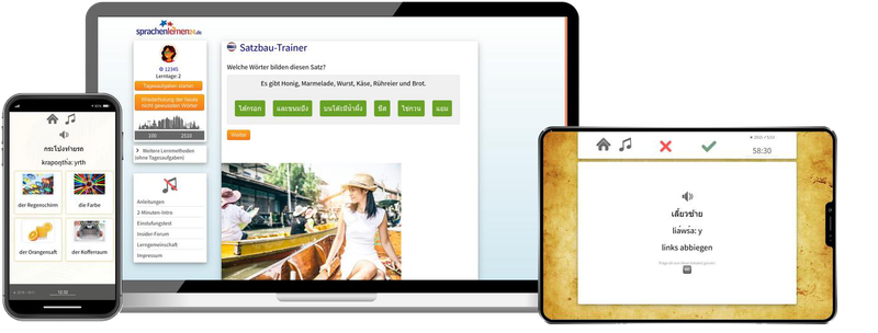 Thailändisch-Fachwortschatz (C1/C2) + Audiotrainer - Onlinekurs Thailändisch Fachwortschatz C1 C2 Onlinekurs für Fortgeschrittene und Beruf