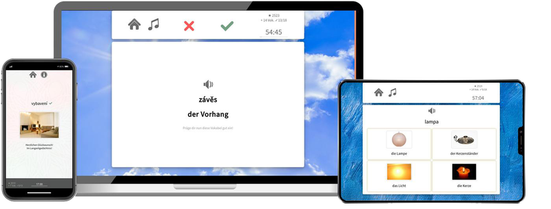 Tschechisch-Aufbaukurs (B1/B2) + Audiotrainer - Onlinekurs