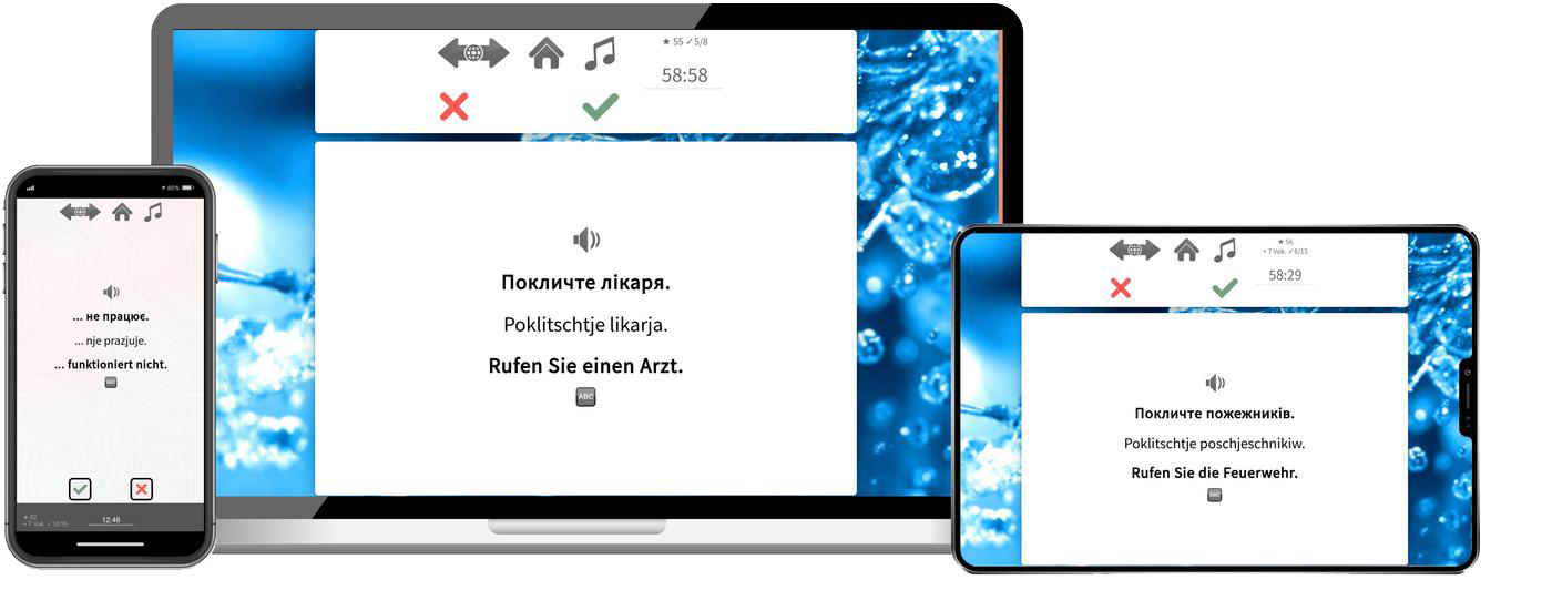 Ukrainisch Expresskurs A1 Onlinekurs mit Audiotrainer für Anfänger und Reisen