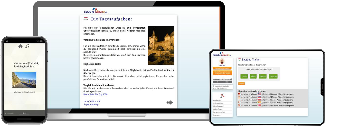 Ungarisch-Komplettpaket - Onlinekurs