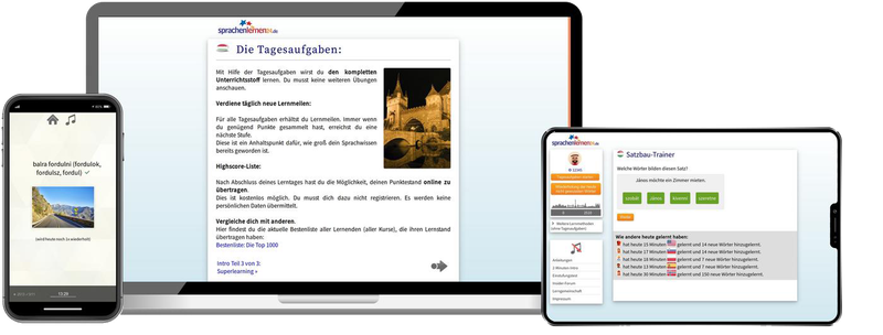 Ungarisch-Komplettpaket - Onlinekurs