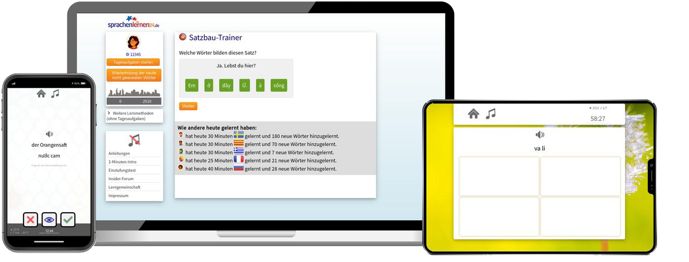 Vietnamesisch-Fachwortschatz (C1/C2) + Audiotrainer - Onlinekurs