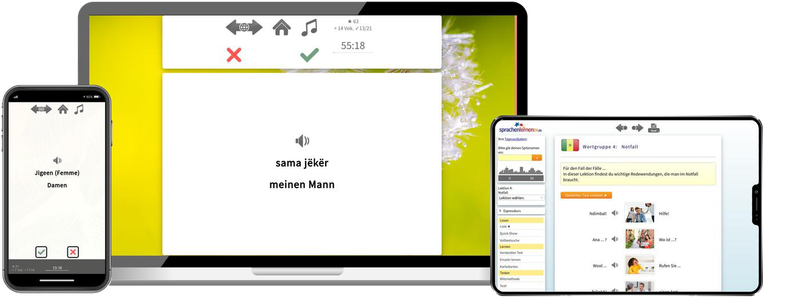 Wolof-Expresskurs + Audiotrainer - Onlinekurs