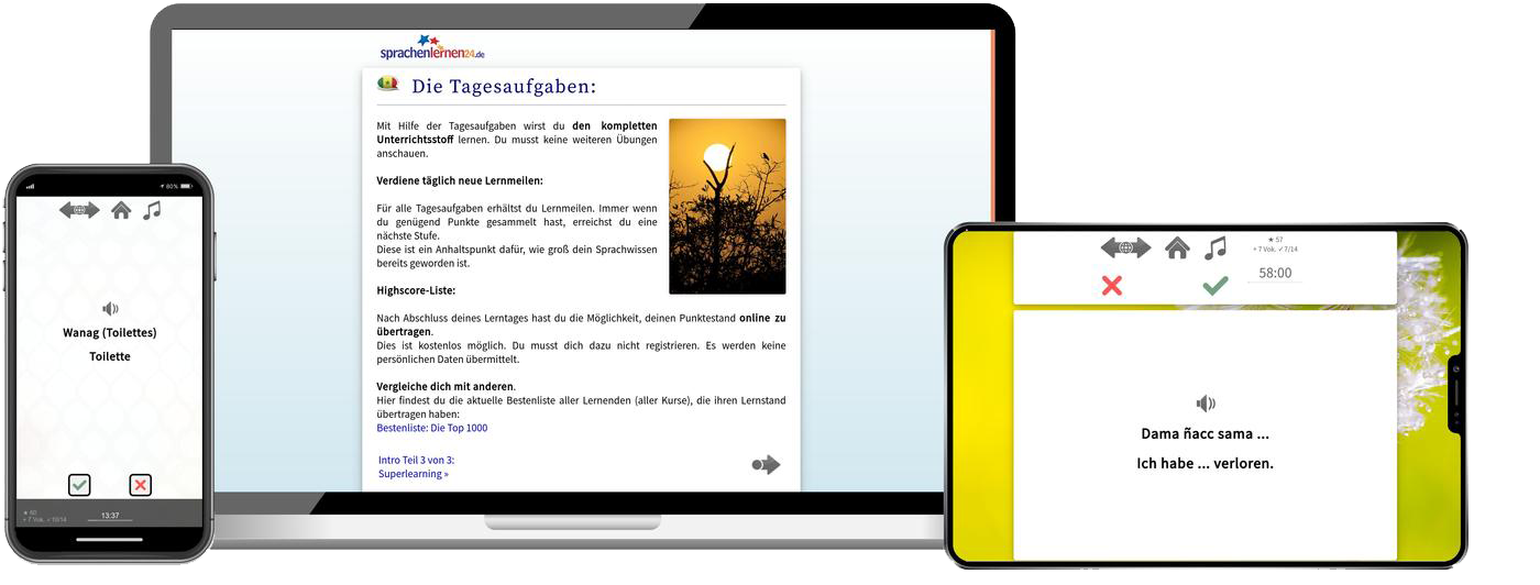 Wolof Reisepaket Sprachkurs mit Audiotrainer für Urlaub und Reise