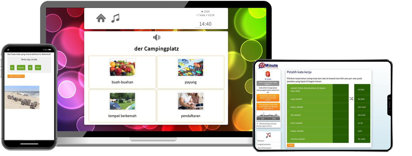 Deutsch lernen für Indonesier Basiskurs A1 A2 Onlinekurs für Anfänger