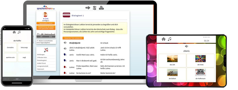 Deutsch lernen für Letten Basiskurs A1 A2 Onlinekurs für Anfänger
