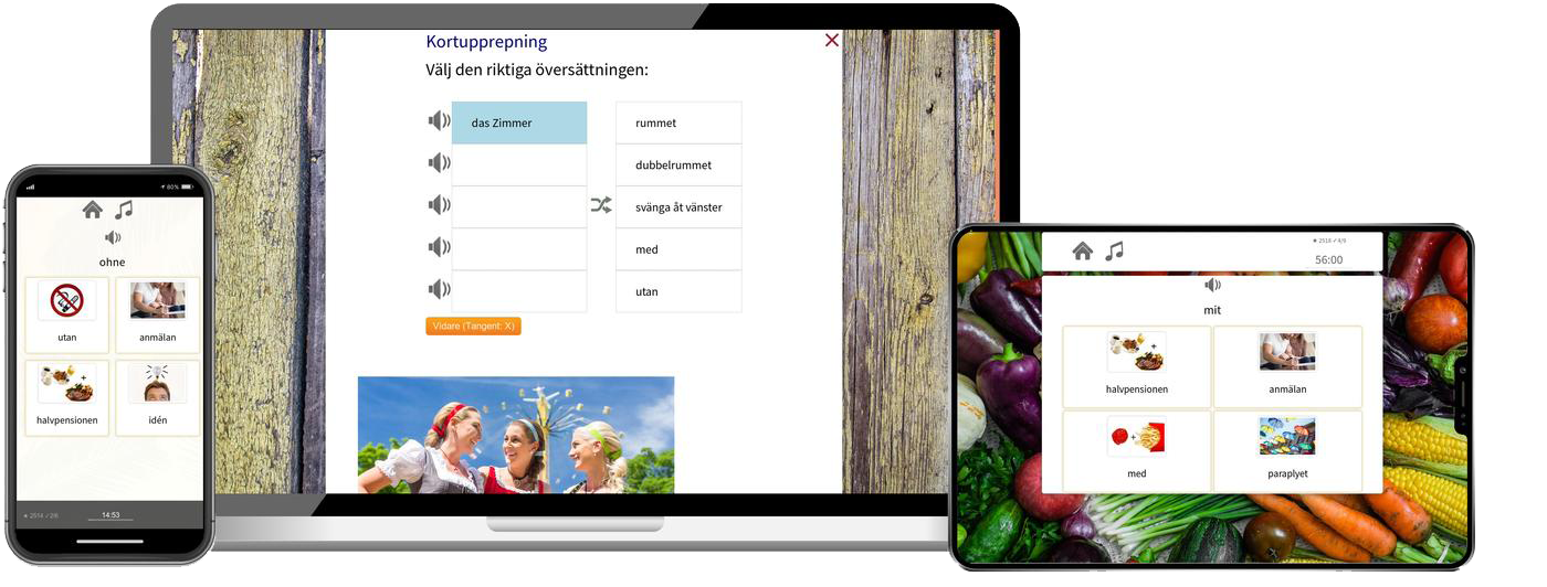 Deutsch lernen für Schweden-Basiskurs (A1/A2) + Audiotrainer - Onlinekurs Deutsch lernen für Schweden Basiskurs A1 A2 Onlinekurs für Anfänger