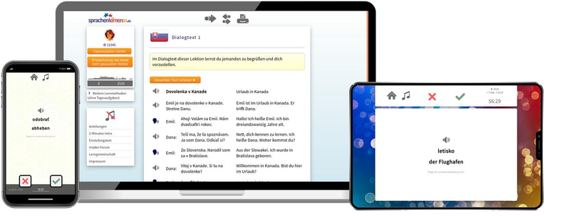 Deutsch lernen für Slowaken-Basiskurs (A1/A2) + Audiotrainer - Onlinekurs Deutsch lernen für Slowaken-Basiskurs (A1/A2) + Audiotrainer - Onlinekurs