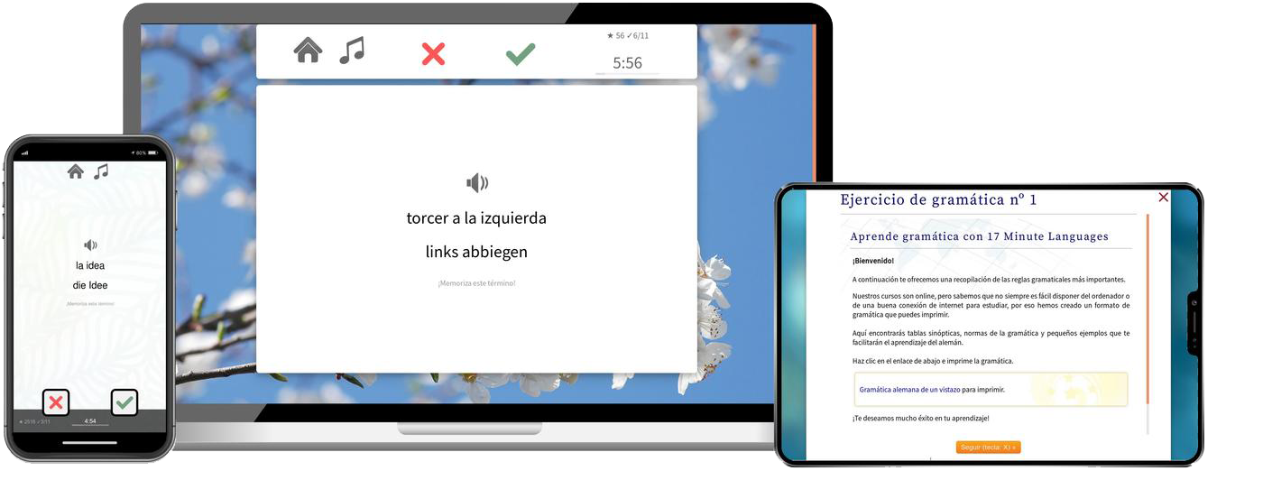 Deutsch lernen für Spanier-Basiskurs (A1/A2) + Audiotrainer - Onlinekurs Deutsch lernen für Spanier Basiskurs A1 A2 Onlinekurs für Anfänger