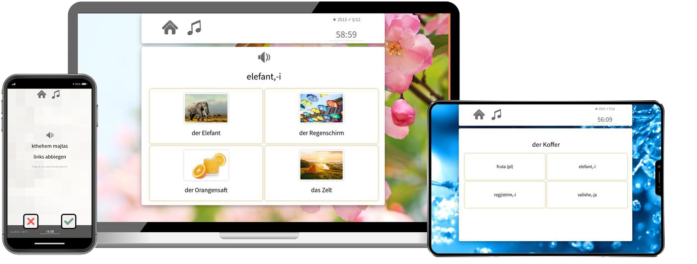 Albanisch Basiskurs A1 A2 Onlinekurs mit Audiotrainer für Anfänger