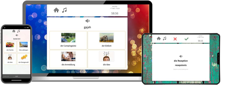 Indonesisch-Basiskurs (A1/A2) + Audiotrainer - Onlinekurs Indonesisch-Basiskurs (A1/A2) + Audiotrainer - Onlinekurs