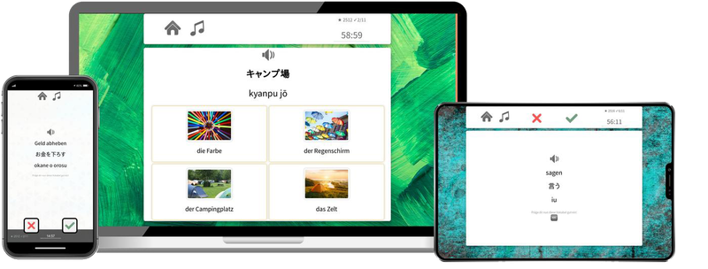 Japanisch-Basiskurs (A1/A2) + Audiotrainer - Onlinekurs