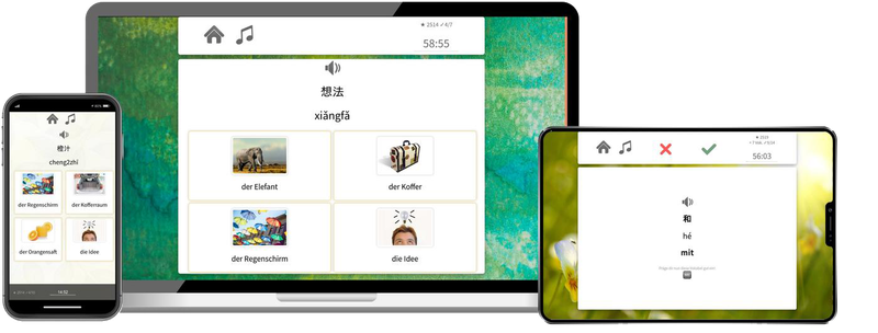 Chinesisch-Basiskurs (A1/A2) + Audiotrainer - Onlinekurs