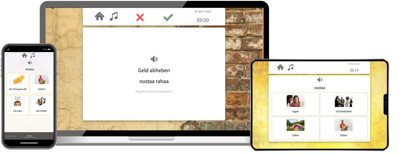 Finnisch Basiskurs A1 A2 Onlinekurs mit Audiotrainer für Anfänger