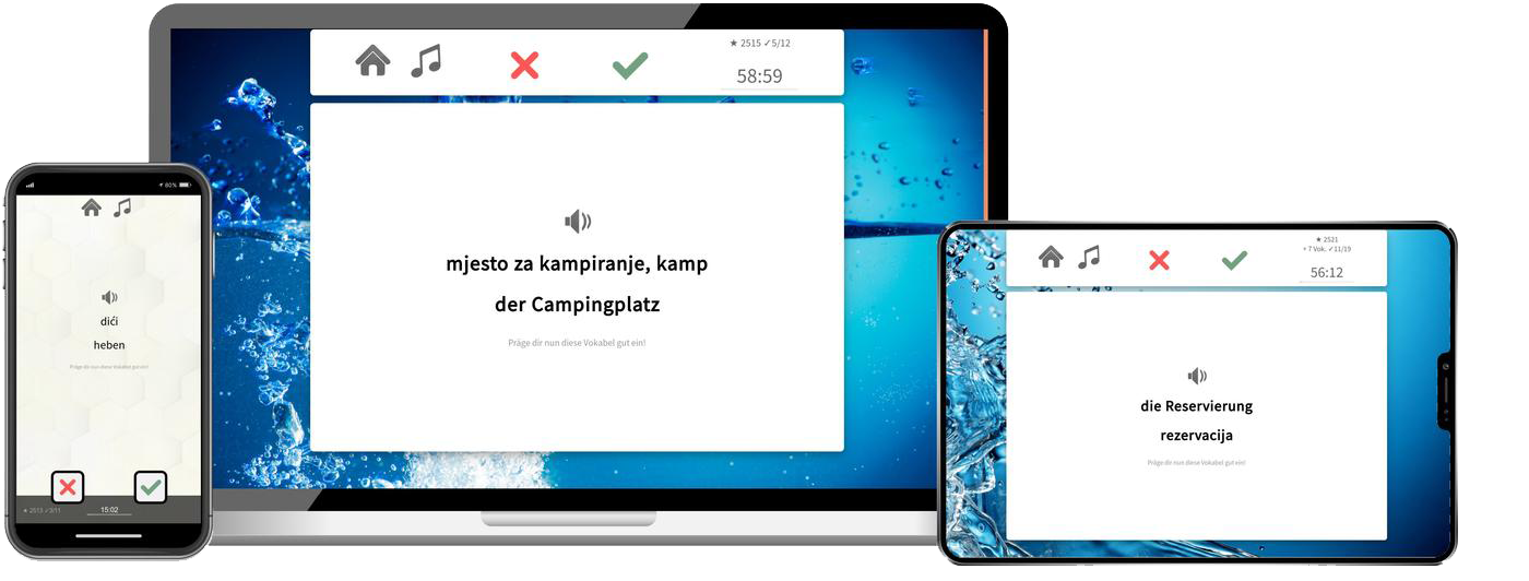 Kroatisch Basiskurs A1 A2 Onlinekurs mit Audiotrainer für Anfänger