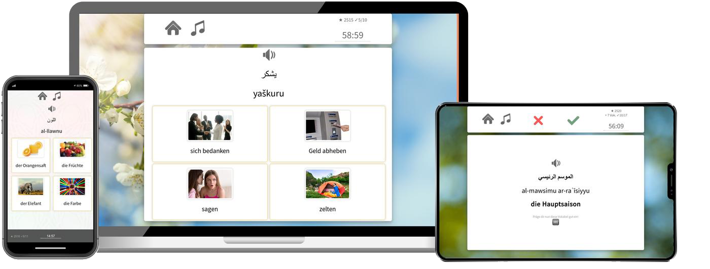 Arabisch Basiskurs A1 A2 Onlinekurs mit Audiotrainer für Anfänger