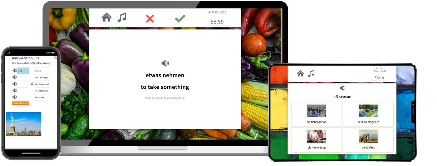 Amerikanisch Basiskurs A1 A2 Onlinekurs mit Audiotrainer für Anfänger