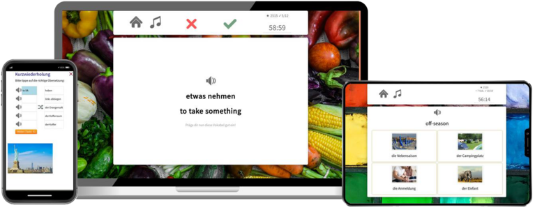 Amerikanisch Basiskurs A1 A2 Onlinekurs mit Audiotrainer für Anfänger