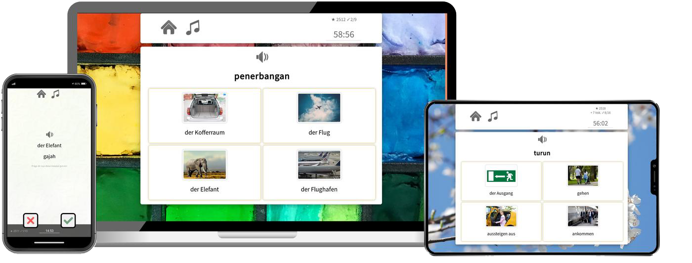Malaysisch Basiskurs A1 A2 Onlinekurs mit Audiotrainer für Anfänger