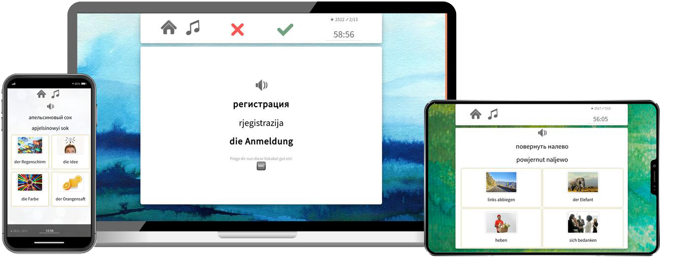 Russisch Basiskurs A1 A2 Onlinekurs mit Audiotrainer für Anfänger