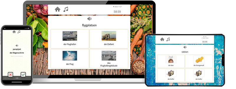 Schwedisch Basiskurs A1 A2 Onlinekurs mit Audiotrainer für Anfänger