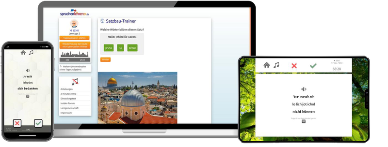 Hebräisch-Fachwortschatz (C1/C2) + Audiotrainer - Onlinekurs