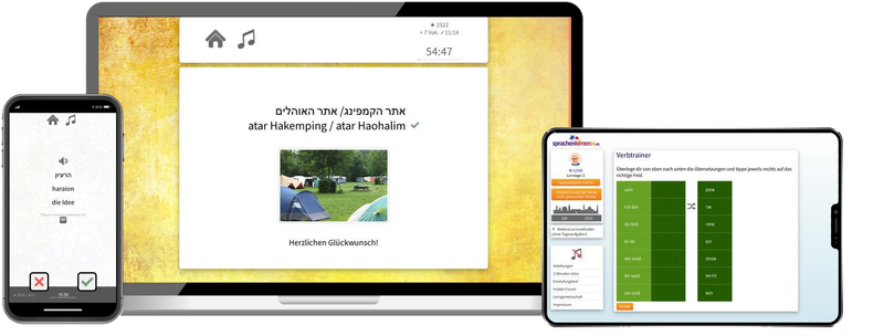 Hebräisch-Aufbaukurs (B1/B2) + Audiotrainer - Onlinekurs