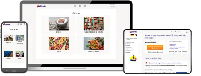 Deutsch für Kroaten-Aufbaukurs (B1/B2) + Audiotrainer - Onlinekurs