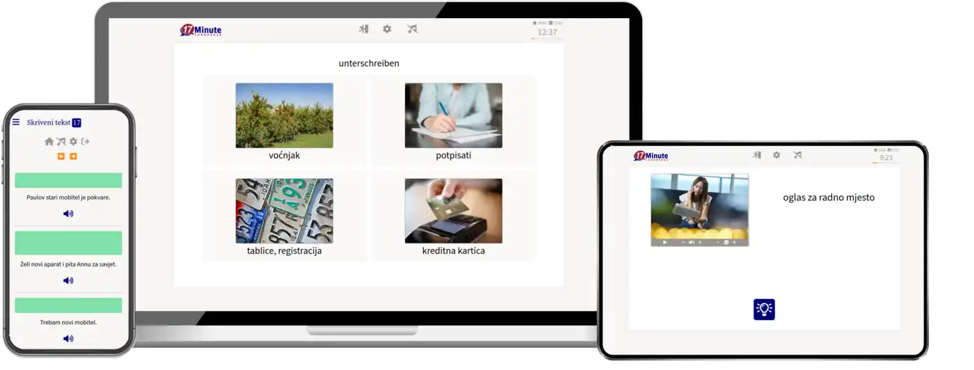 Deutsch für Kroaten-Fachwortschatz (C1/C2) + Audiotrainer - Onlinekurs