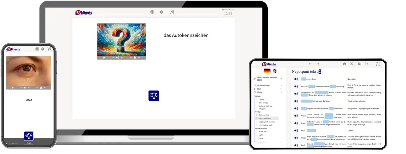 Deutsch für Kroaten-Komplettpaket - Onlinekurs