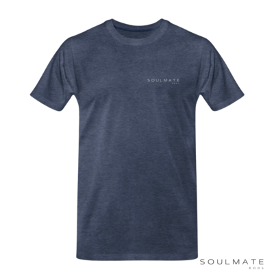 Soulmate T-Shirt Blue Melange SMR Logo TEE