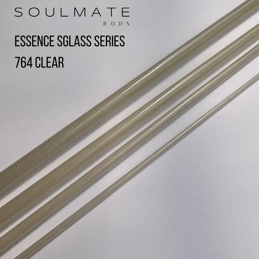 Soulmate Essence S-Glass Fiberglas Blank 764 - 7,6ft 4wt 4pc clear