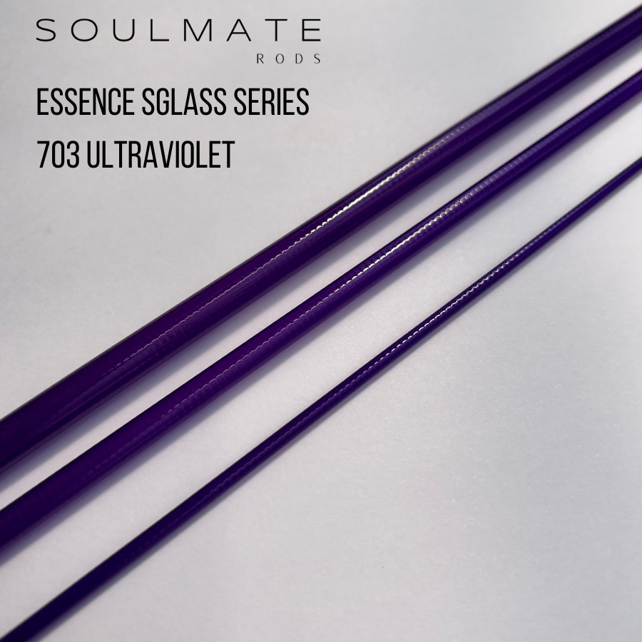 Soulmate 703 Fiberglas Blank 7ft 3wt 3pc ultra violett - limited edition