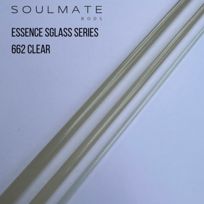 Soulmate Essence S-Glass Fiberglas Blank 662 - 6,6ft 2wt 3pc clear - Blemish