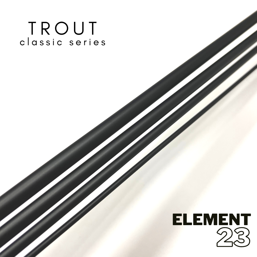 Element 23 – Trout Classic HM 690c - 9ft 6wt 4pc matt schwarz