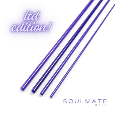 Soulmate 764 Fiberglas Blank 7,6ft 4wt 4pc ultra violett - limited edition
