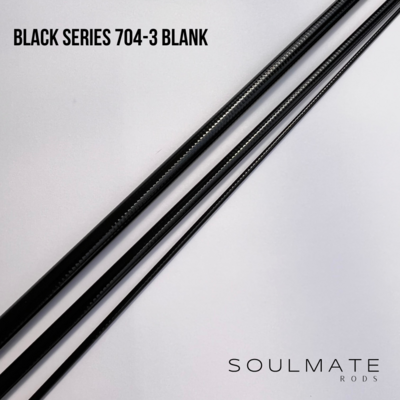 Soulmate Black Series 704 Fiberglas Blank 7ft 4wt 3pc