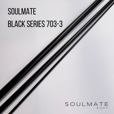 Soulmate Black Series 703 Fiberglas Blank 7ft 3wt 3pc