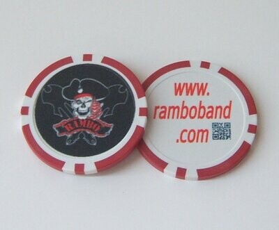 Rambo the Band Poker chips