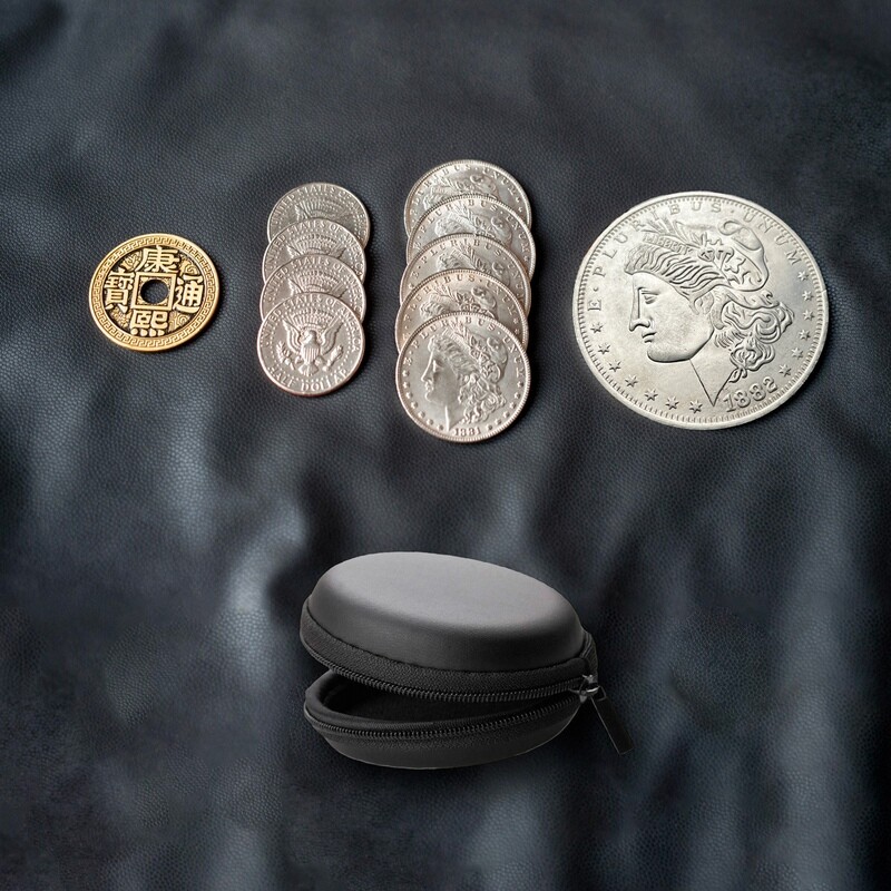 Kit de pièces complet + étui (Nouvelle Jumbo Morgan Dollar)