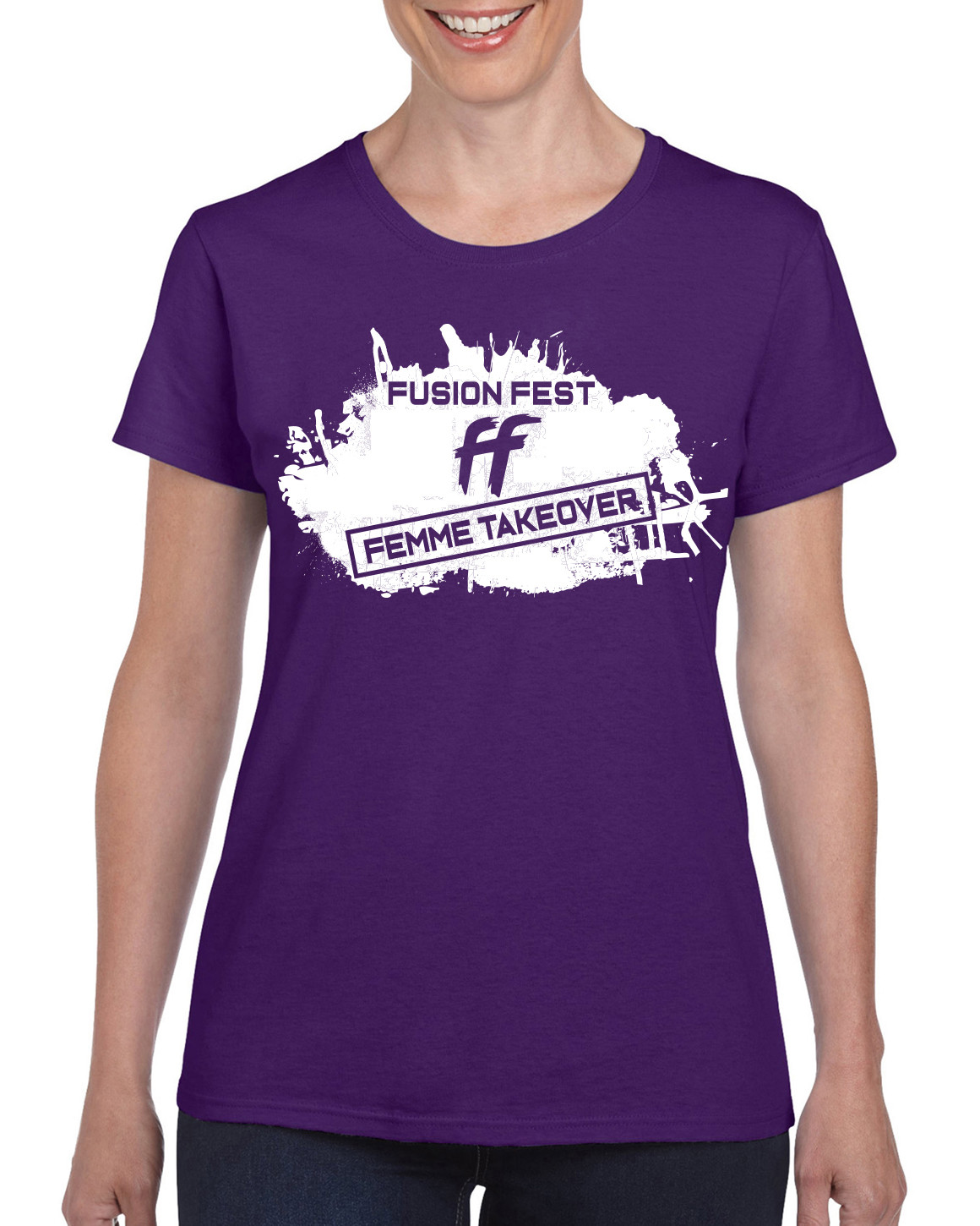 Fusion Fest Staple Crew Tee (Purple Unisex)