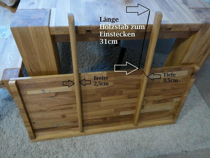 Massivholz Ansteckplatte Wildeiche 50x100cm Massivholz Ansteckplatte Wildeiche 50x100cm