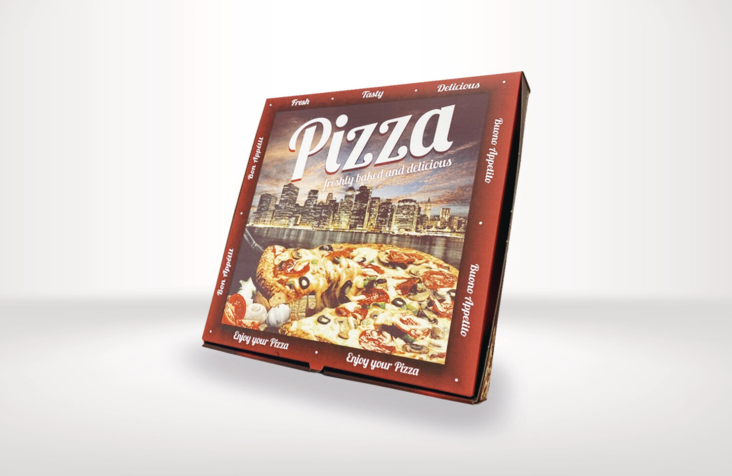 15" Full Coloured Pizza Box