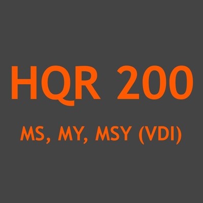 HQR 200 MS, MY, MSY (VDI)