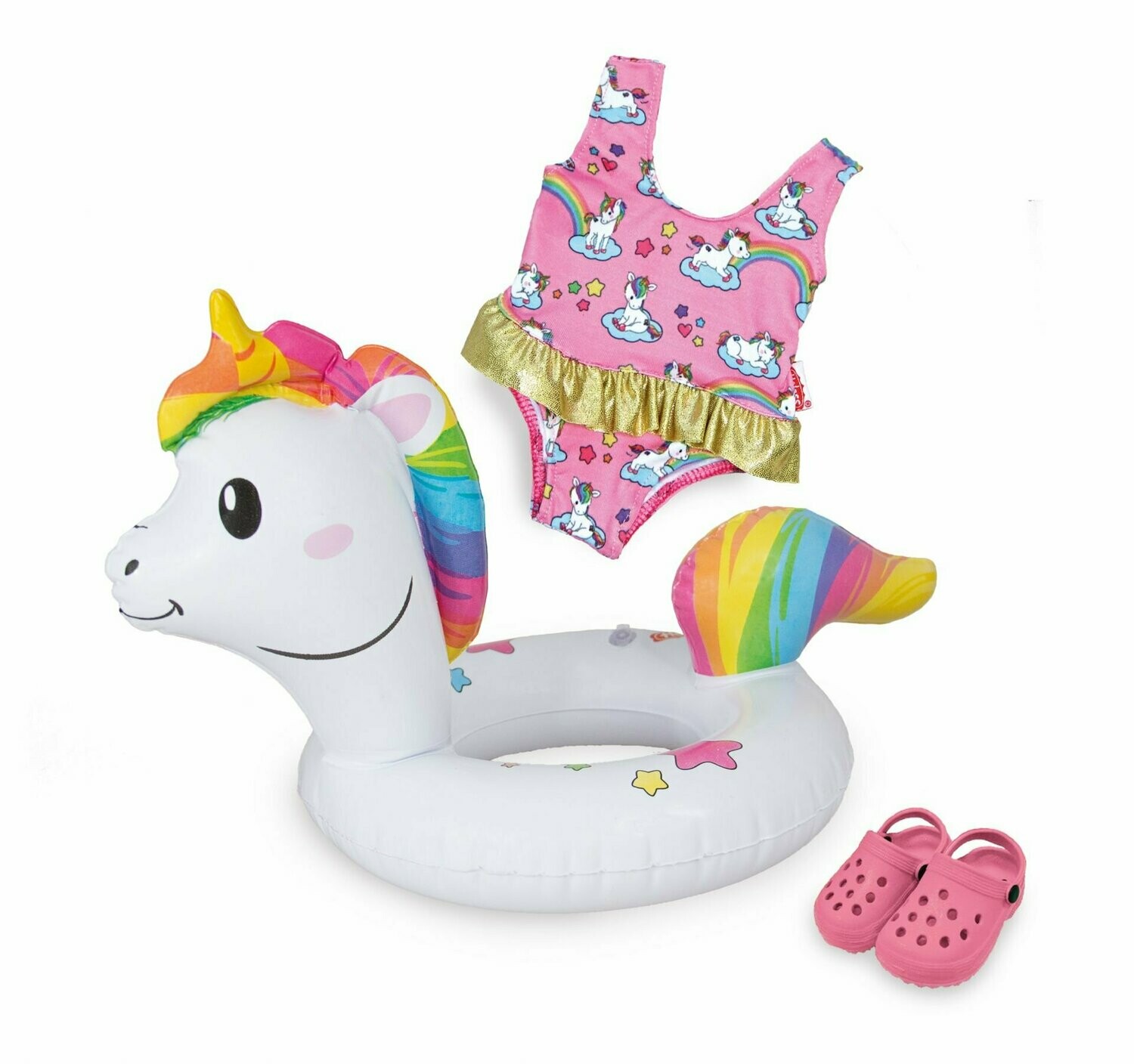 Einhorn-Schwimm-Set   "Henri"  3-teilig  für P-Größe  28cm-35cm
