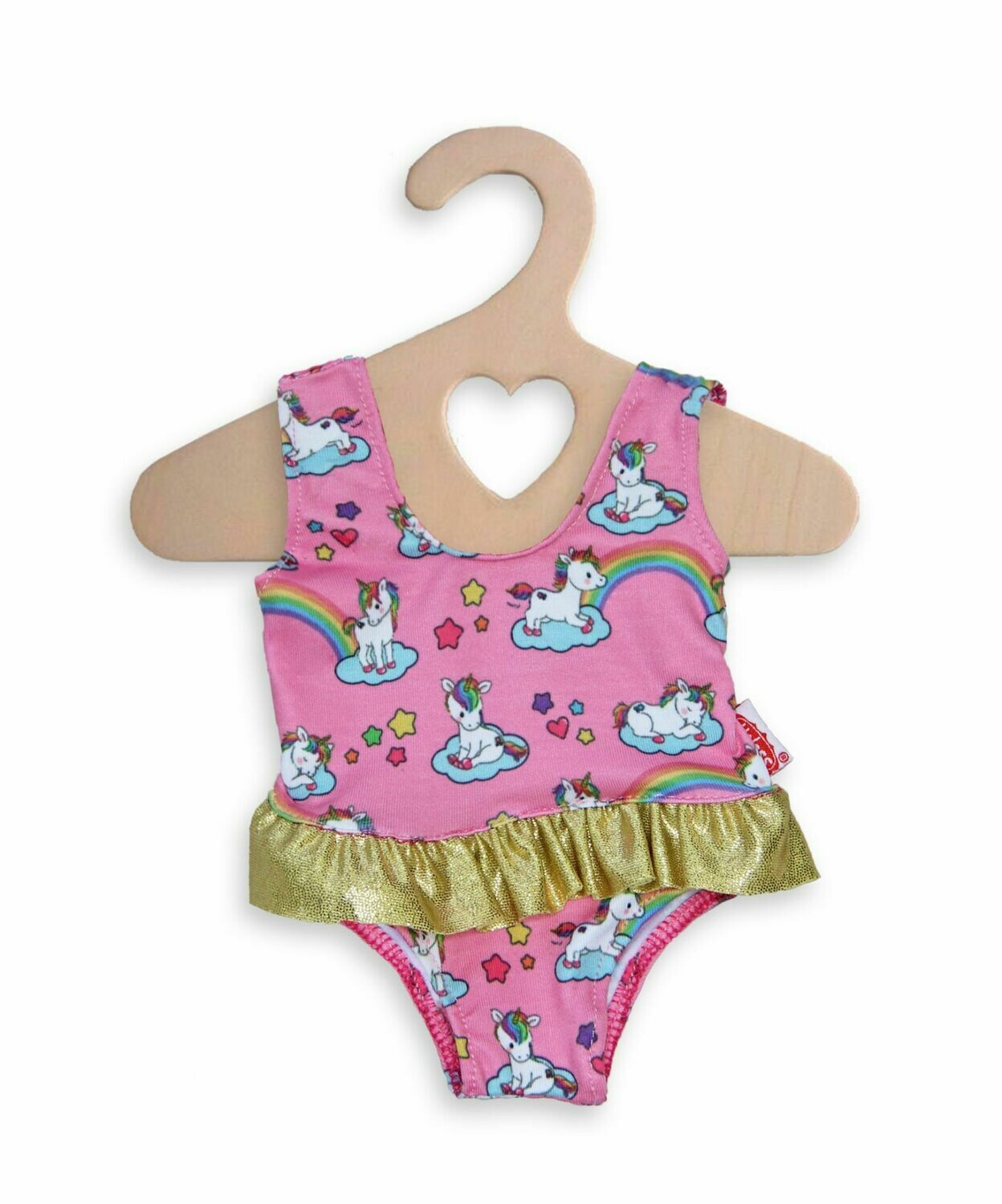 Badeanzug   "Einhorn"  für P-Größe  28cm - 35cm