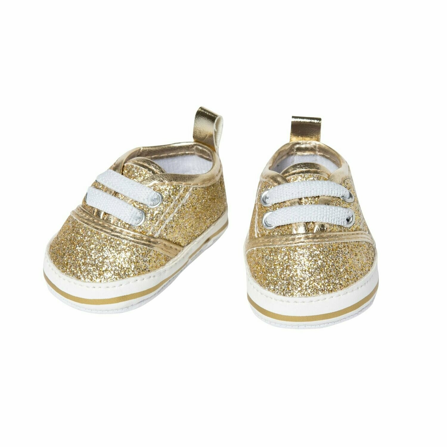 Glitzer-Sneakers   "Gold"   für P-Größe 30cm-34cm