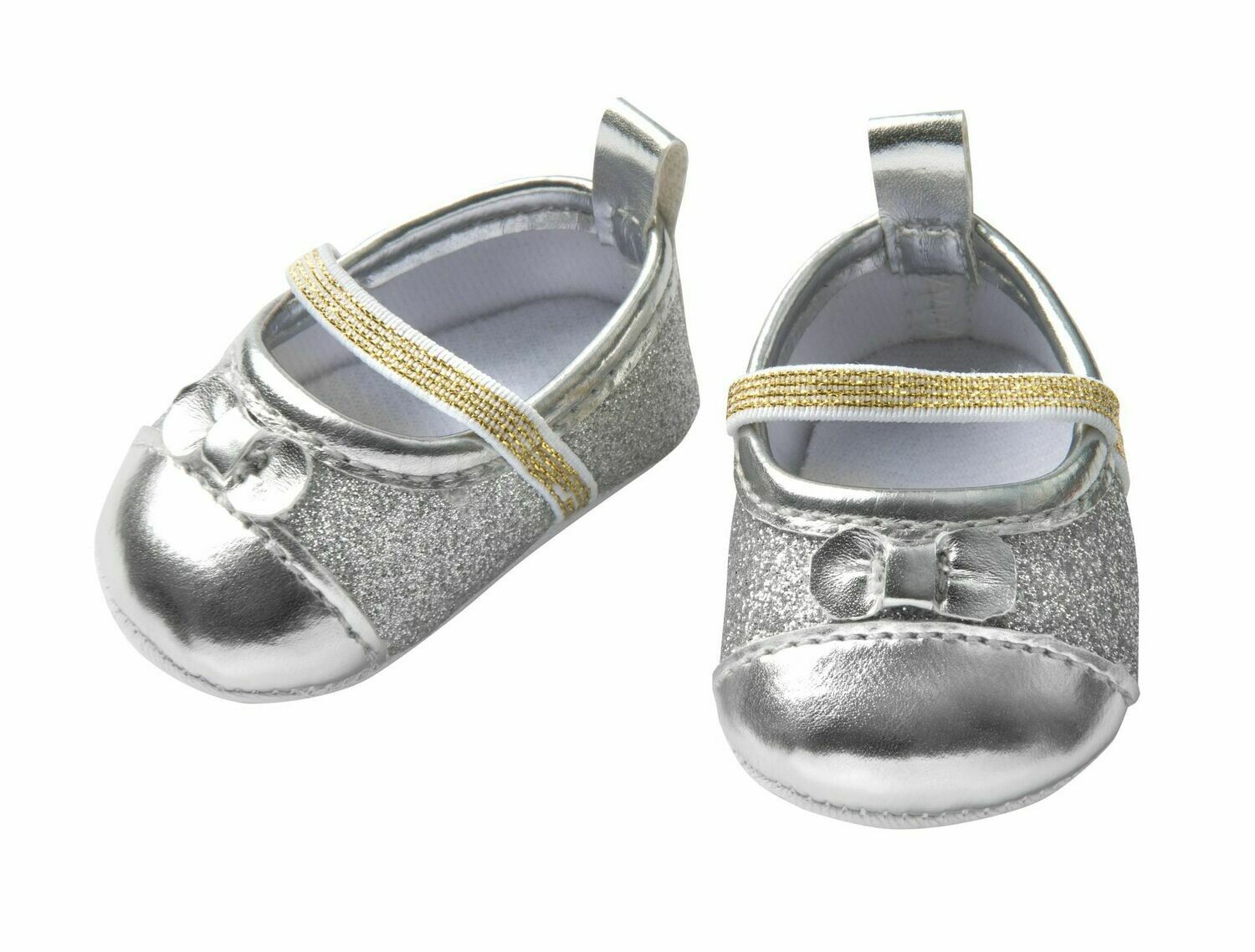 Glitzer-Ballerinas   "Silber"  für P-Größe   30cm-34cm
