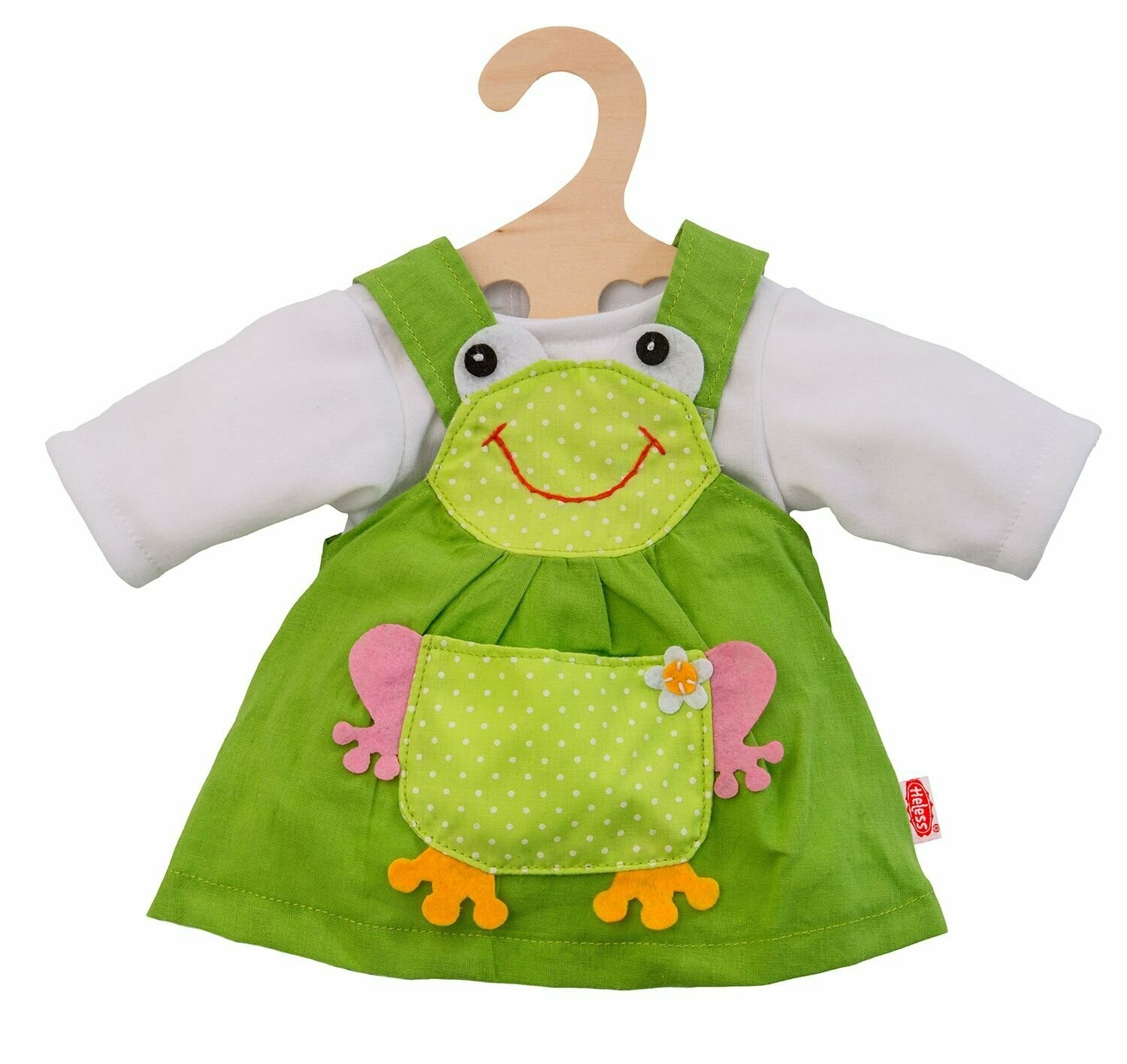 Frosch-Kleid  2-teilig  für P-Größe  28cm-35cm