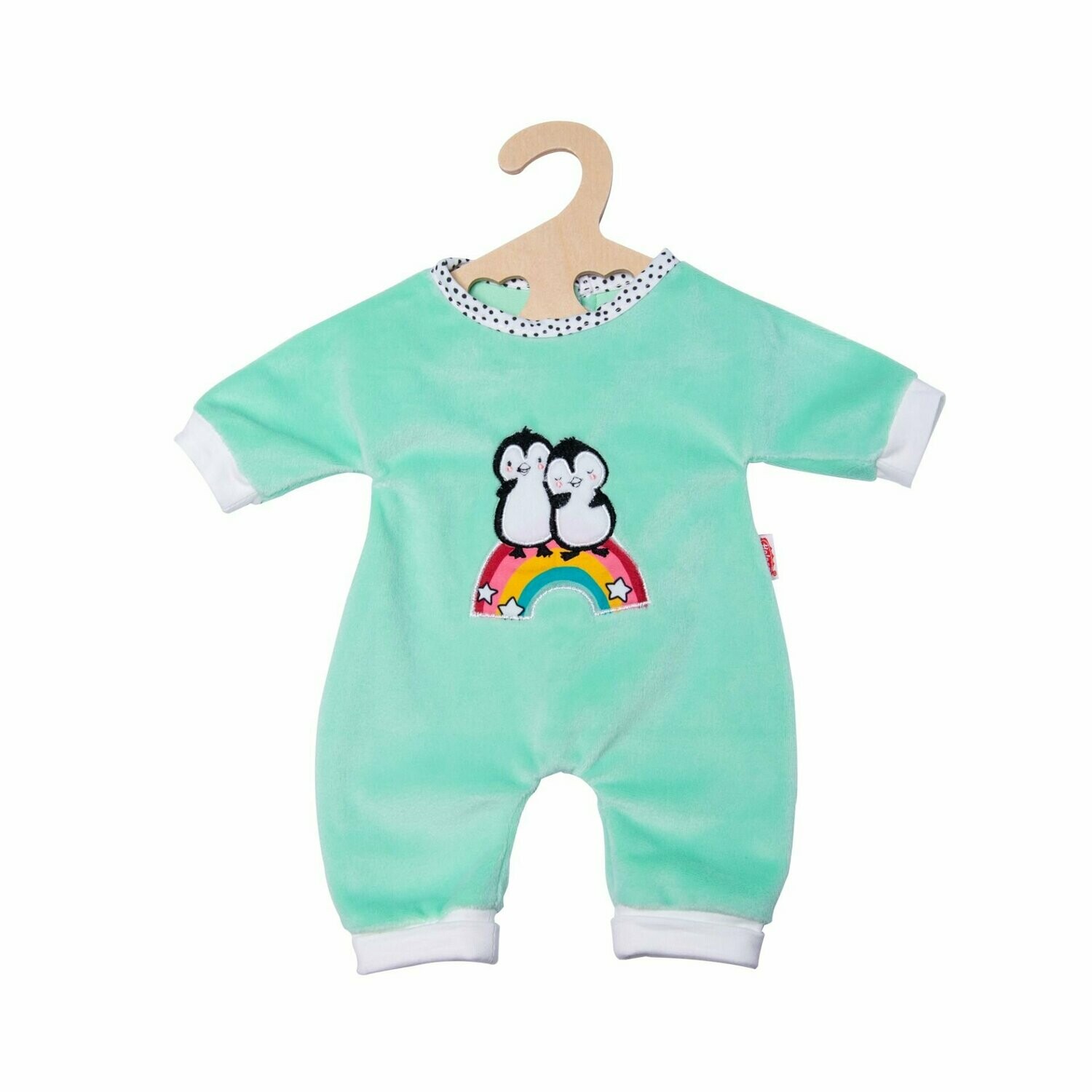 Flauschiger Strampler "Pinguin Pünktchen" 20cm -25cm